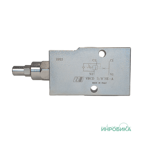 Клапан тормозной одностороннего действия VBCD 3/8" SE-A (V0392)