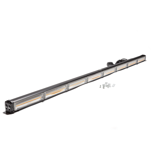 AE48W-8COB-1S Маяк-стробоскоп 12/24 В, 48 Вт, желтый, 1-стор. (8 блоков COB), 28 реж., крепление на