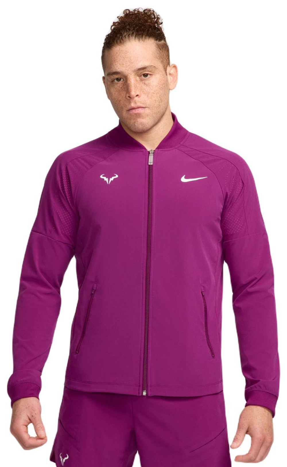 Мужская теннисная кофта Nike Court Dri-Fit Rafa - Фиолетовый