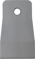 06883 КУРС Шпатель резиновый белый 40мм