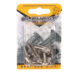 СТЯЖКА МЕЖСЕКЦИОННАЯ ELEMENT НИКЕЛЬ 5Х27ММ 4ШТ 1282