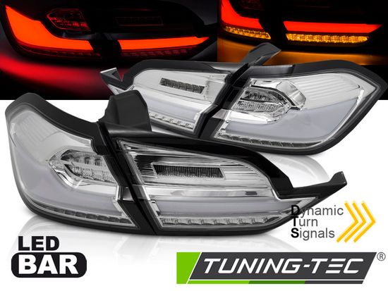 LED TAIL LIGHTS CHROME fits FORD FIESTA MK8 17-21 HATCHBACK