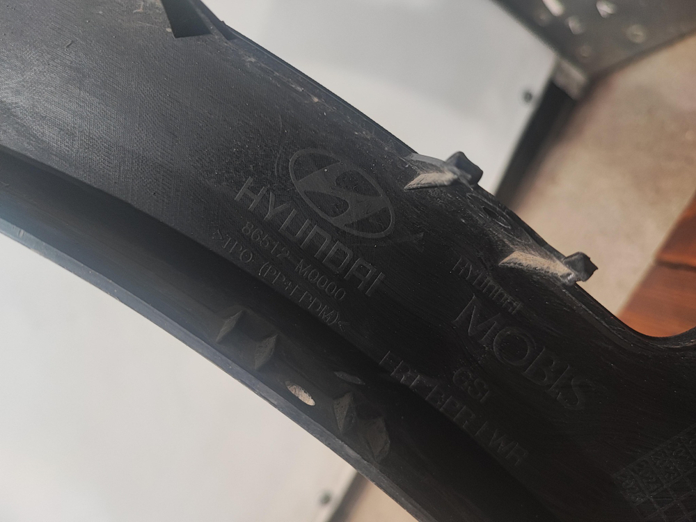 Юбка переднего бампера Hyundai Creta 1 (GS) 16-21 Б/У Оригинал 86512M0000