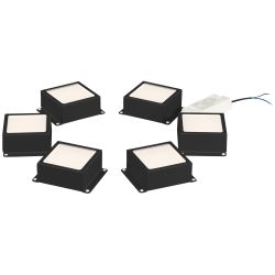 Светильник светодиодный ЭРА SPO-646-3-4K-B6 36Вт 4000К 3420Лм 89х89мм грильято 100х100 домино черный 6 кубиков драйвер