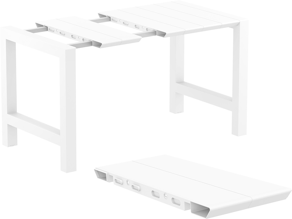 Стол пластиковый барный раздвижной Siesta Contract Vegas Bar, белый