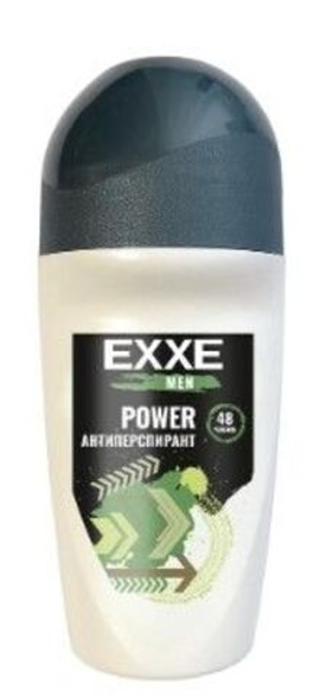 EXXE MEN мужской дезодорант антиперспирант POWER, 50 мл (ролик)