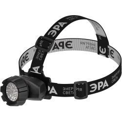 Фонарь налобный светодиодный ЭРА GB-605 на батарейках яркий 4 режима черный с регулировкой угла наклона | Налобные фонари