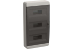 Корпус пластиковый ЩРН-П-36 IP41 черная прозрачная дверь TEKFOR IEK