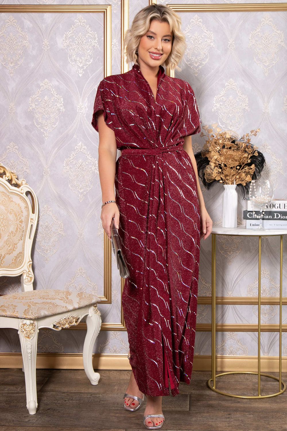 Платье Исландия (бордовое) П14814-30М LT Collection