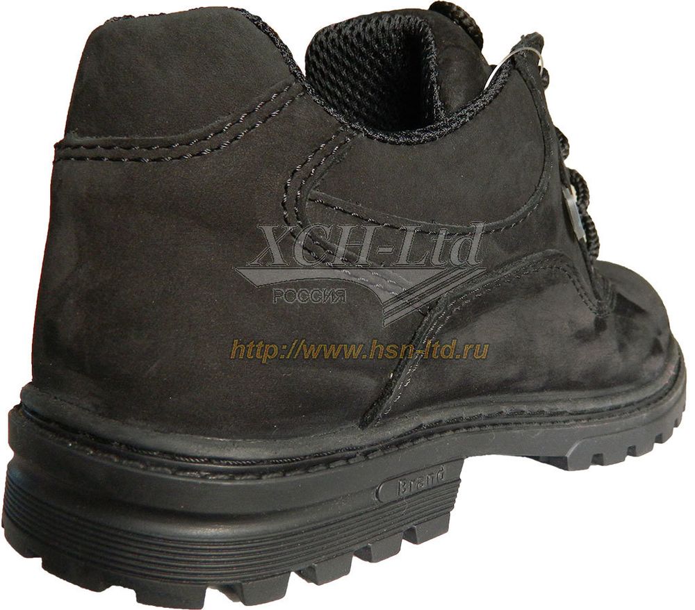 Полуботинки «Кемпинг» лето черный нубук (airtex), ХСН