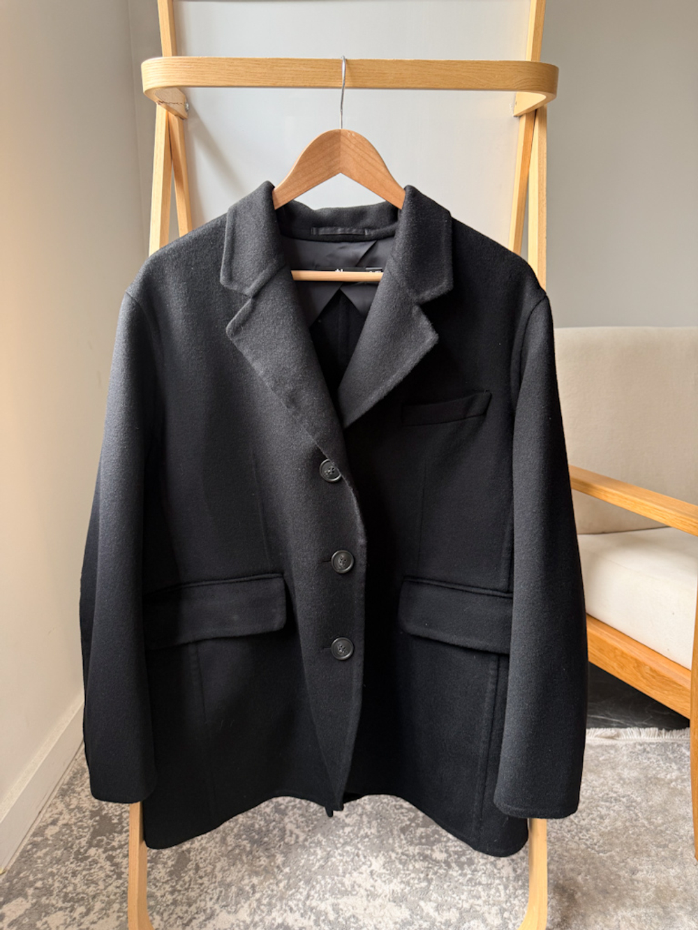 Шерстяное пальто +J & Uniqlo, S