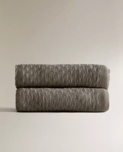 ZARA HOME ДЕТСКИЙ ПЛЕД С РЕЛЬЕФНЫМ УЗОРОМ, СЕРЫЙ
