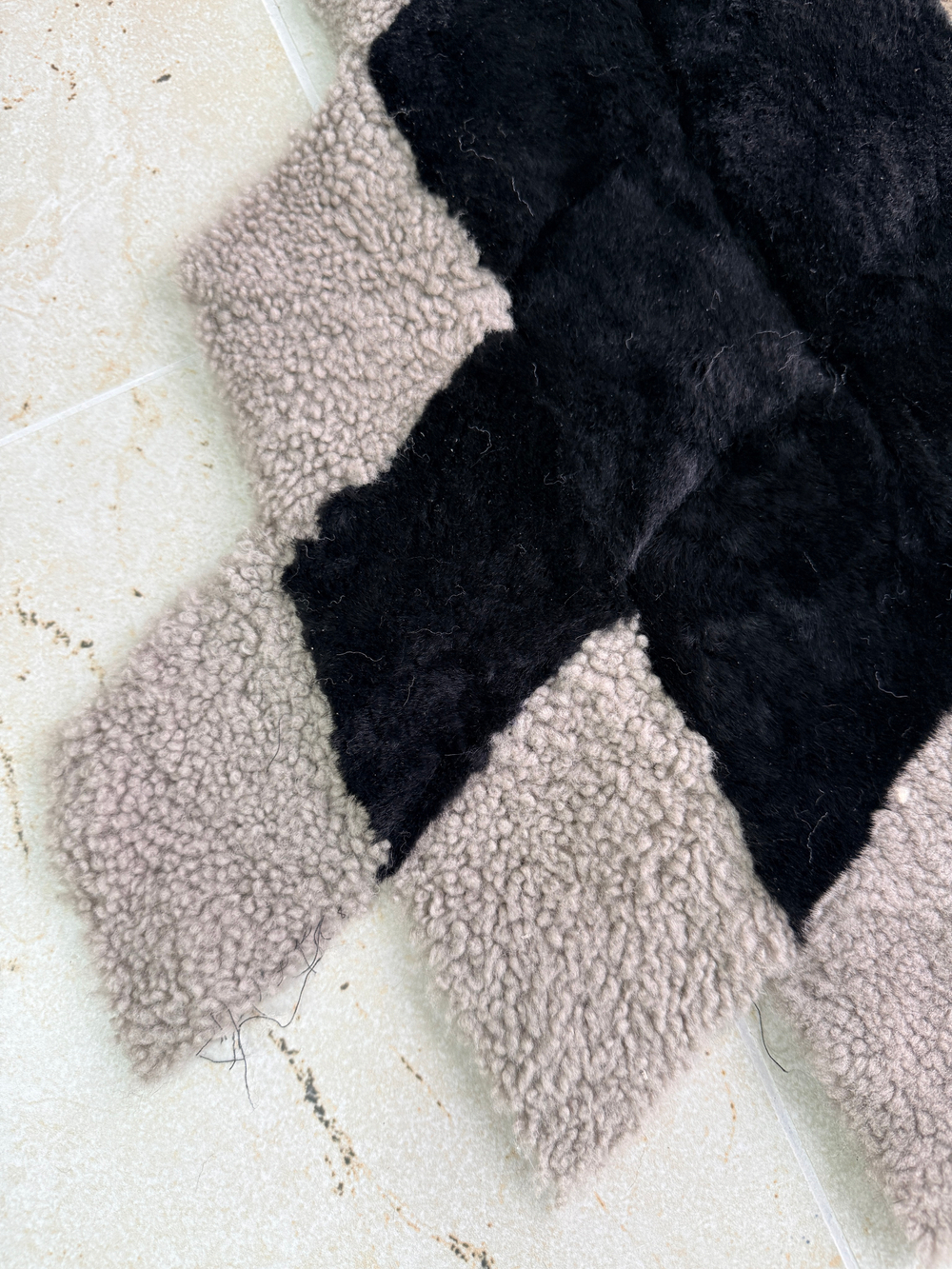 Меховой Коврик прикроватный накидка на кресло из овчины