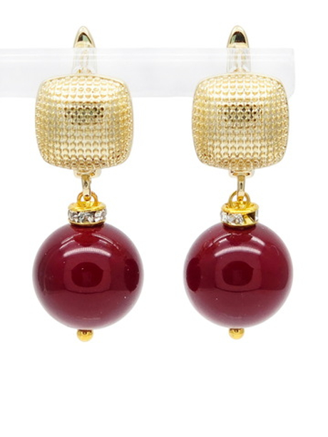 91003250 Серьги Роман с камнем