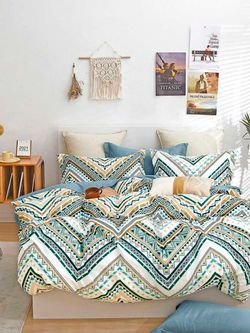 Наволочка комплект 2шт перкаль Сказка "Зигзаг" 40x60 см на молнии