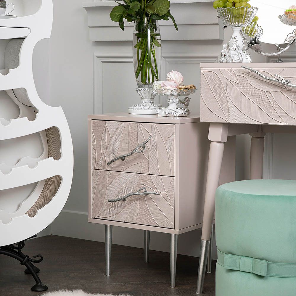 Тумба Арт Колор leaves Стайл Сильвер Серый агат