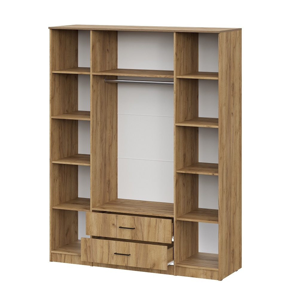 Шкаф распашной для одежды ШК 1 (Серия 2), Дуб золотой