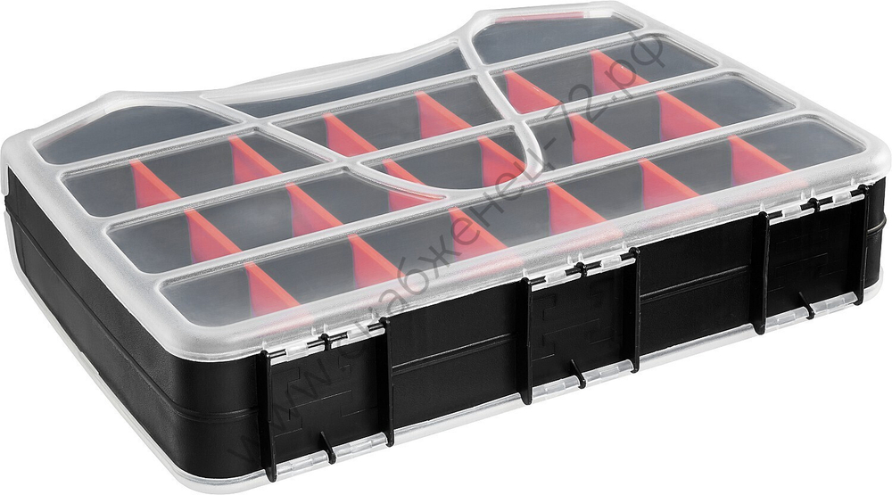 ЗУБР ДОН-42, 320 х 260 х 70 мм, двухсторонний органайзер с 42 ячейками (38036-42)