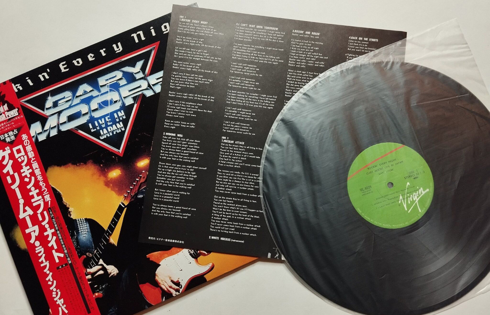 Винтажная виниловая пластинка LP Gary Moore Rockin Every Night Live In Japan (Japan 1983) (Obi)