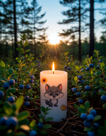 Трансфер переводной - декаль для свечей и гипса зверушки 015 А5