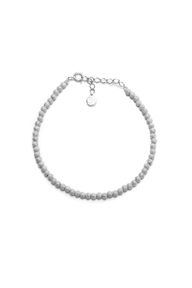 Серебряный браслет "Bubble" с алмазной гранью