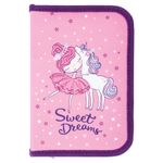 Пенал BRAUBERG, 1 отделение, ткань, 21х14 см, "Unicorn", 270303