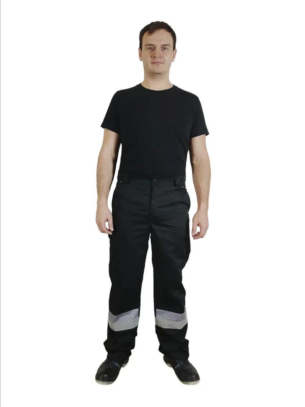 Костюм мужской летний «ЮЖНАЯ ШИРОТА» (куртка+брюки) цв.черный/серый