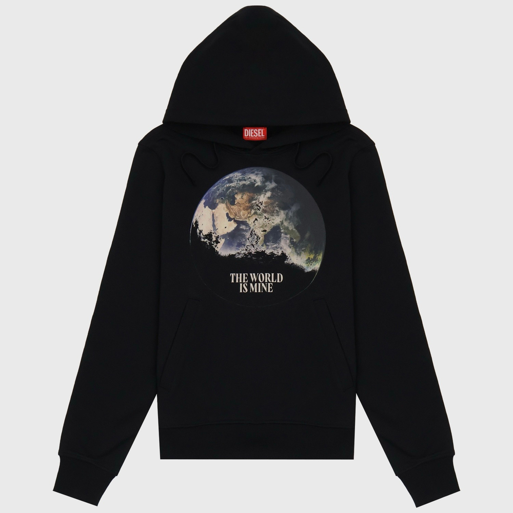 Худи Diesel S-Ginn-Welt Black