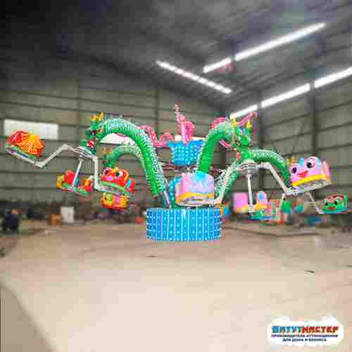 Аттракцион осьминог «Океанская сказка» 12 кабинок, 24 места 14×14×6 м