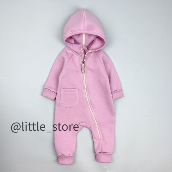 Комбинезон "Simple" из футера с начесом, Сахарная вата