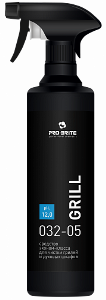 PRO-BRITE GRILL средство эконом-класса для чистки грилей и духовых шкафов, 0,5 л