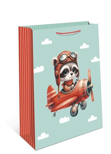 Пакет подар. бумажн. 11*14*6 см, 130гр/м2 Пилот