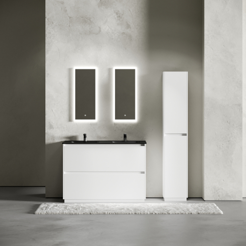 Тумба с раковиной Sancos Libra Floor 120 см LB120F-2W глянцевый белый