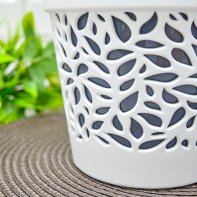 Кашпо Блоссом 1,5л, белый/антрацит