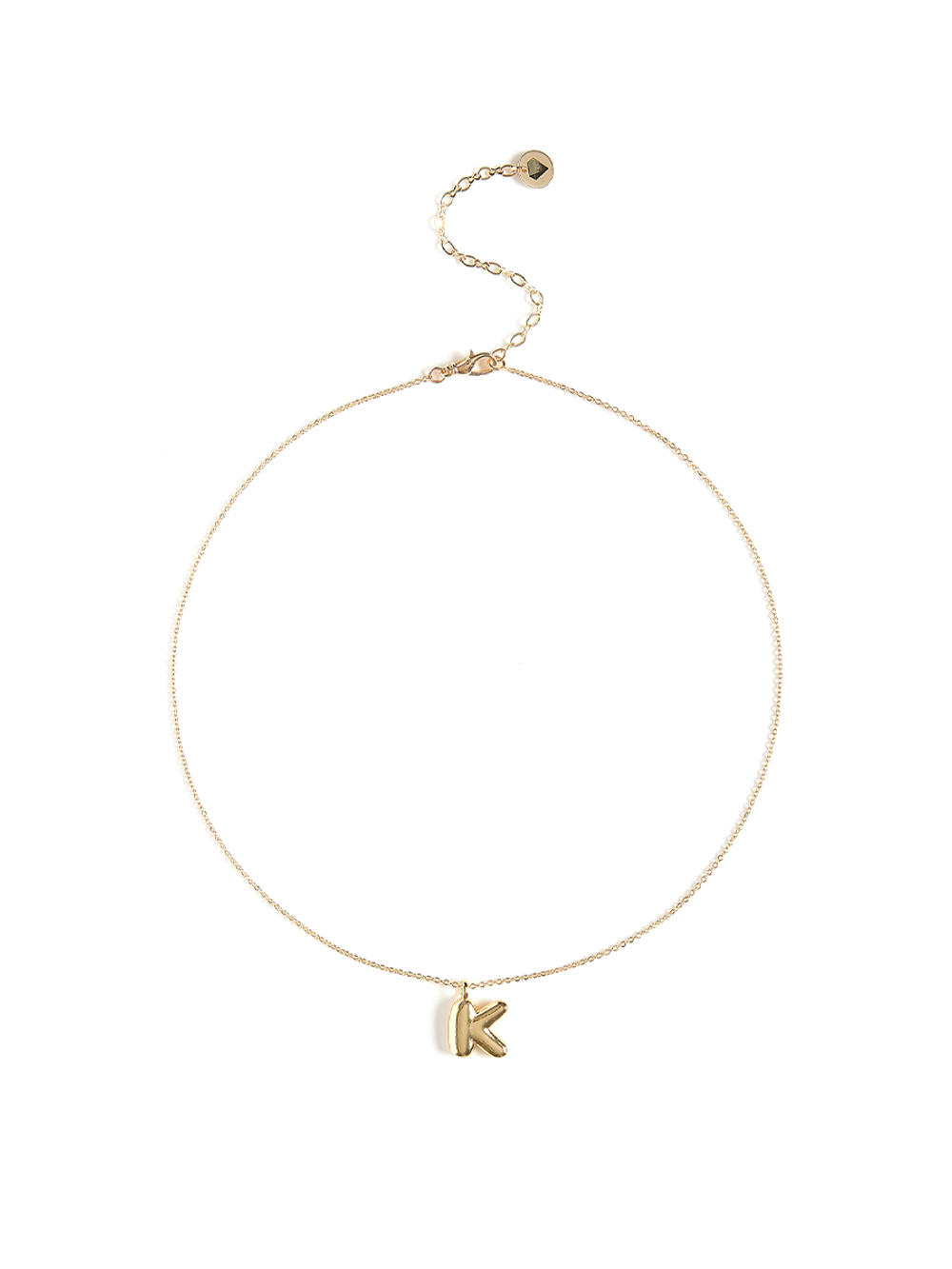 Колье с буквой К