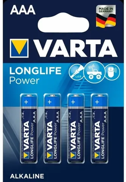 Батарейка алкалиновая AAA/LR03 Varta LongLife Power