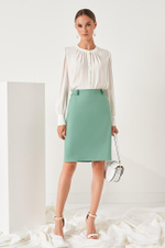4800 Юбка женская (светло-зеленый)