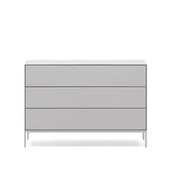 Vedrana Комод с 3 ящиками белый лак 110 x 75 см