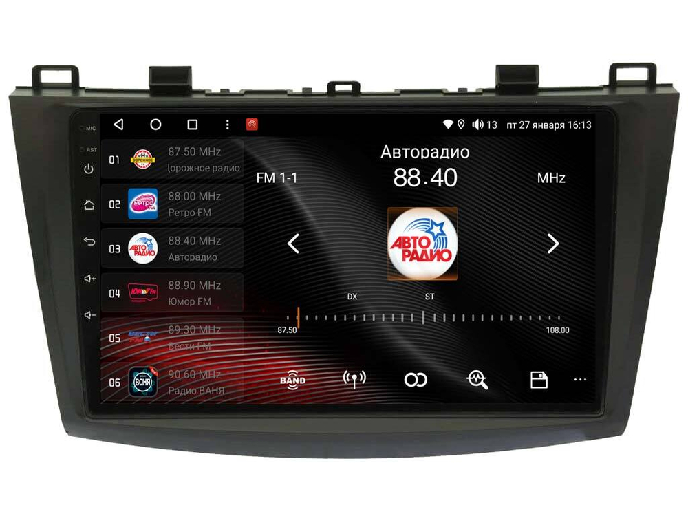 Магнитола для Mazda 3 2009-2013 - Vaycar VA41-0034 на Android 13, 8-ядер, 2Гб-32Гб, 4G SIM-слот