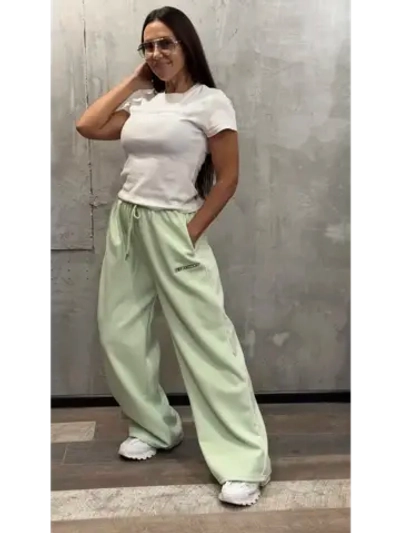 Штаны широкие спортивные багги джоггеры без начеса