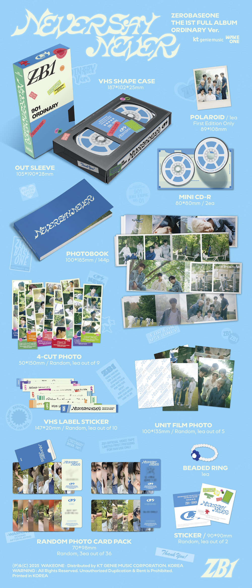 Альбом ZEROBASEONE - The 1st Full Album [NEVER SAY NEVER] (PHOTOBOOK Ver.)