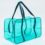 7048567 Сумка в роддом 30х50х25, цветной ПВХ, цвет бирюзовый