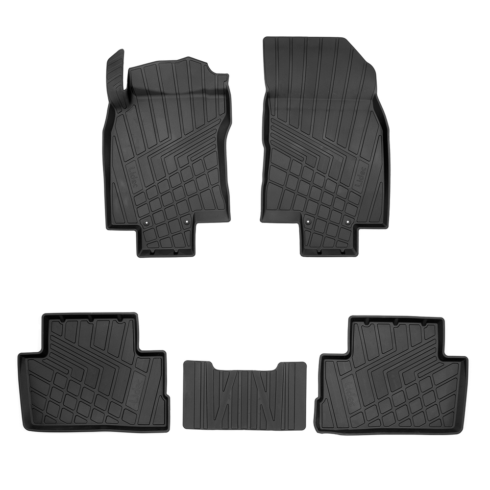 Ковры в салон Norplast/Unidec для Nissan Qashqai в кузове J11 (2015-), Черный, арт.NP11-LdC-61-608