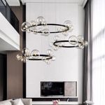 Люстра KM1294P-24 black/clear