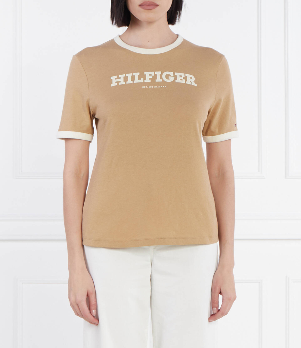 Футболка MONOTYPE FLOCK Tommy Hilfiger - светло-коричневый(WW0WW41208)