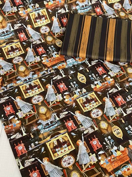 ПОЛОСКИ ЧЕРНО-ЖЕЛТЫЕ, 100% хлопок 8