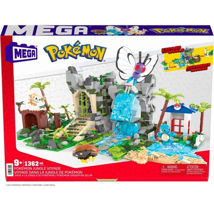 MEGA Pokemon - Great Jungle Adventure Набор строительных блоков 1362 детали. ХХН61 / артикул   HHN61  / GTIN 194735073092