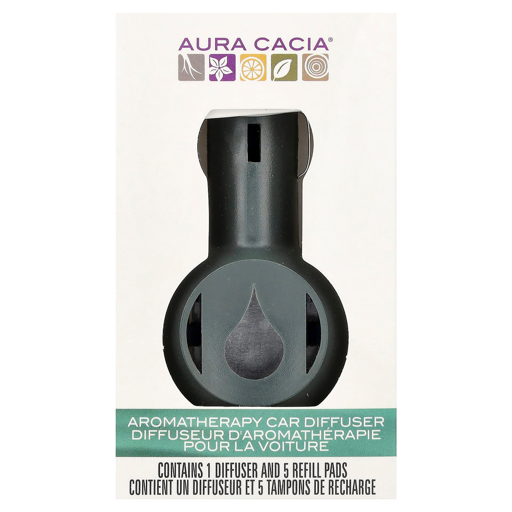 Aura Cacia, автомобильный диффузор для ароматерапии, 1 шт.