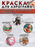 Краска для аэрографа акриловая «Оранжевая»