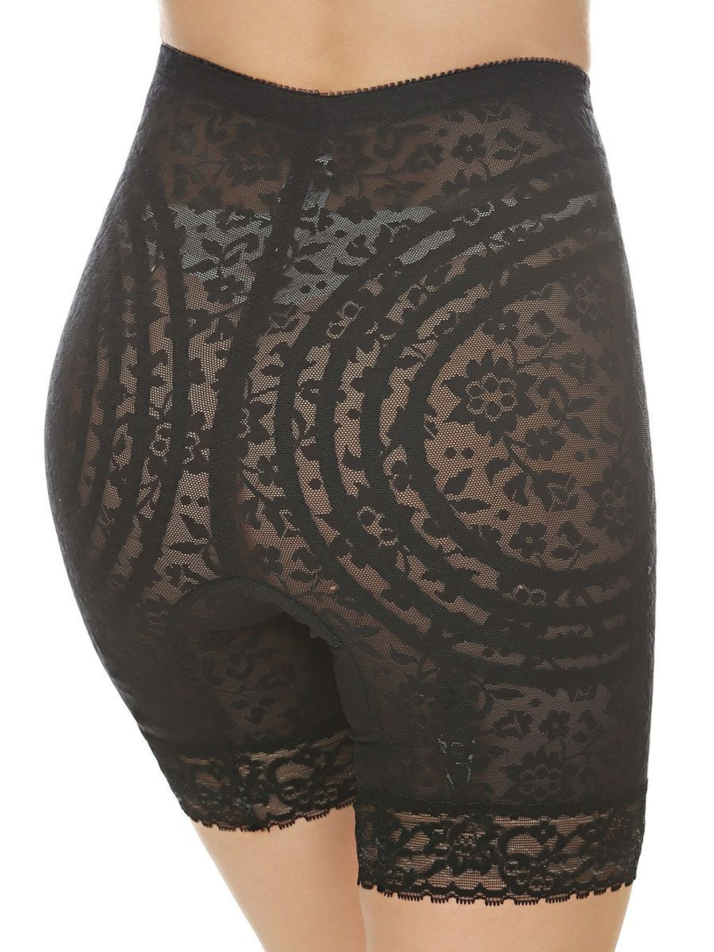 Корсетные кружевные панталоны высокой степени коррекции (Размер: 5X) (Цвет: бежевый)